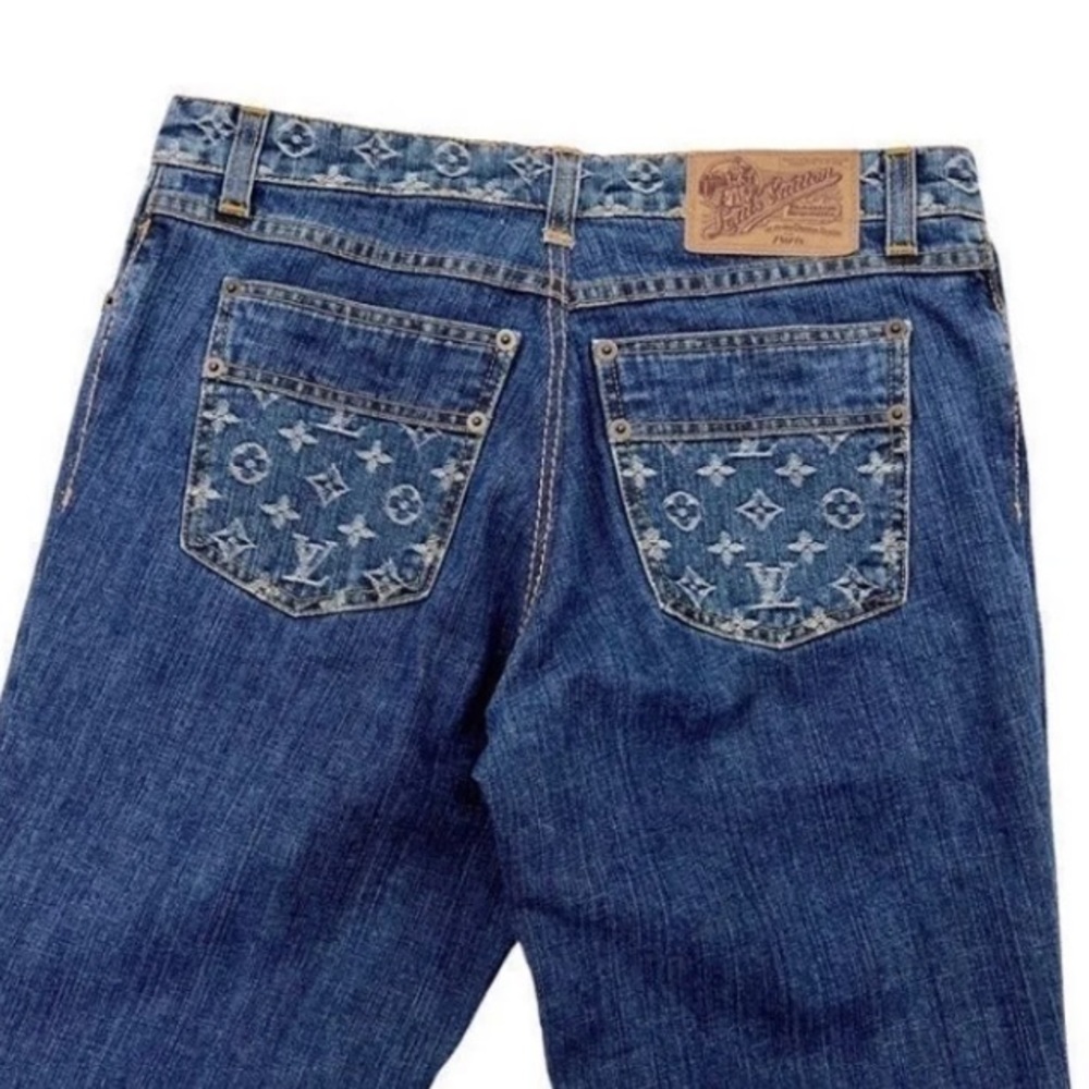 Louis Vuitton denim monogram jeans